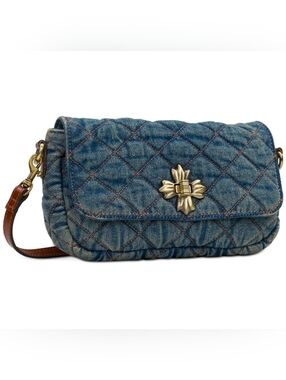 PATRICIA NASH Kensie Denim Quilted Crossbody Bag